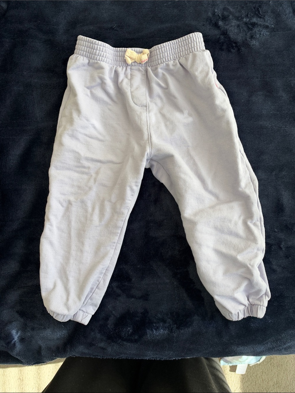 Kids Lavender Elastic Waist Jogger Pants